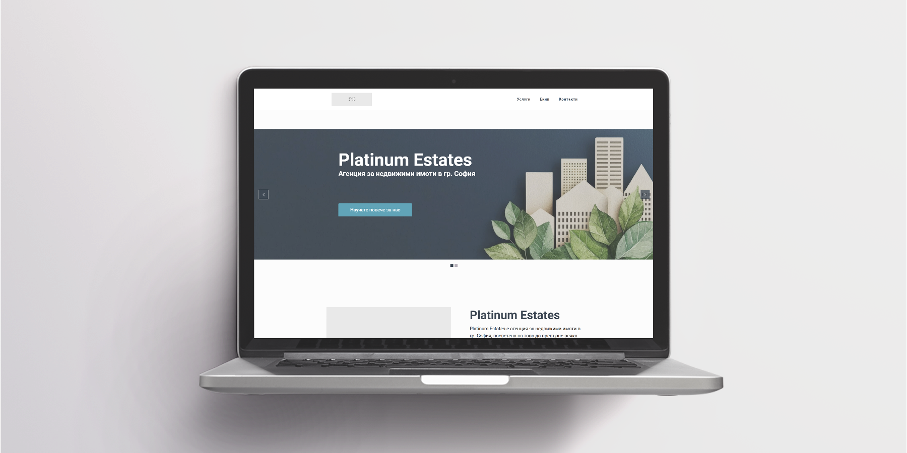 Platinum Estates – Уебсайт на Агенция за Недвижими имоти